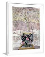 Large Ginger Jar in Snowstorm-Lillian Delevoryas-Framed Giclee Print