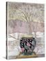 Large Ginger Jar in Snowstorm-Lillian Delevoryas-Stretched Canvas