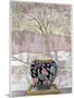 Large Ginger Jar in Snowstorm-Lillian Delevoryas-Mounted Giclee Print