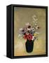 Large Green Vase with Mixed Flowers-Odilon Redon-Framed Stretched Canvas