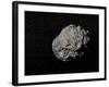 Large Grey Meteorite in the Universe Full of Stars-null-Framed Art Print