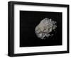 Large Grey Meteorite in the Universe Full of Stars-null-Framed Art Print