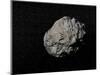 Large Grey Meteorite in the Universe Full of Stars-null-Mounted Art Print