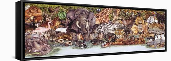 Large Group of Animals-Wendy Edelson-Framed Stretched Canvas