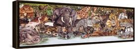 Large Group of Animals-Wendy Edelson-Framed Stretched Canvas