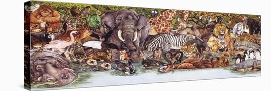 Large Group of Animals-Wendy Edelson-Stretched Canvas
