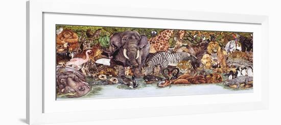 Large Group of Animals-Wendy Edelson-Framed Giclee Print