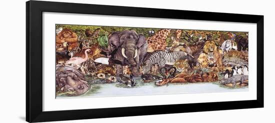 Large Group of Animals-Wendy Edelson-Framed Giclee Print