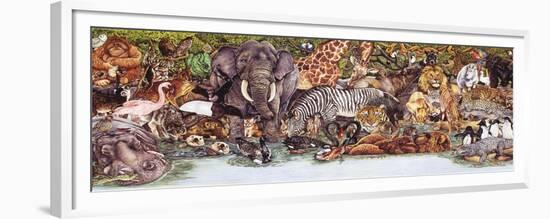 Large Group of Animals-Wendy Edelson-Framed Giclee Print