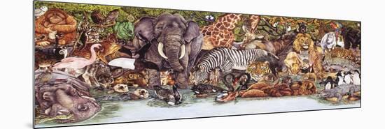 Large Group of Animals-Wendy Edelson-Mounted Giclee Print