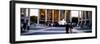 Large group of people in front of a building, Lincoln Center, Manhattan, New York City, New York...-null-Framed Premium Photographic Print
