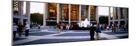 Large group of people in front of a building, Lincoln Center, Manhattan, New York City, New York...-null-Mounted Photographic Print