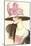 Large Hat with Pink Bow-null-Mounted Art Print