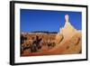 Large Hoodoo in Early Morning Light Seen from a Horse Trail in Winter-Eleanor Scriven-Framed Photographic Print