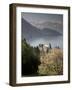 Large hotel with mountain in background, Lake Lucerne, Switzerland-Alan Klehr-Framed Photographic Print