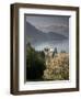 Large hotel with mountain in background, Lake Lucerne, Switzerland-Alan Klehr-Framed Photographic Print