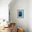 Large humpback whale ascends through the clear blue of the Silver Bank, Dominican Republic-James White-Framed Photographic Print displayed on a wall