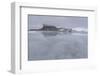 Large Ice in Front of a Mountain in Iceland-Niki Haselwanter-Framed Photographic Print