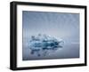 Large iceberg grounded on a reef at Peter I Island, Bellingshausen Sea, Antarctica-Michael Nolan-Framed Photographic Print