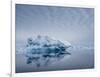 Large iceberg grounded on a reef at Peter I Island, Bellingshausen Sea, Antarctica-Michael Nolan-Framed Photographic Print