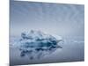 Large iceberg grounded on a reef at Peter I Island, Bellingshausen Sea, Antarctica-Michael Nolan-Mounted Photographic Print