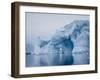 Large iceberg grounded on a reef at Peter I Island, Bellingshausen Sea, Antarctica-Michael Nolan-Framed Photographic Print