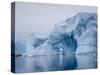 Large iceberg grounded on a reef at Peter I Island, Bellingshausen Sea, Antarctica-Michael Nolan-Stretched Canvas