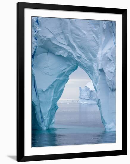 Large icebergs floating in the Bellingshausen Sea, Antarctica-Michael Nolan-Framed Photographic Print