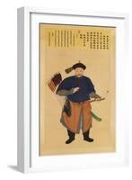 Large Imperial Court Portrait of Ha Guoxing-null-Framed Giclee Print