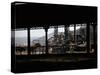 Large Industrial Plant Framed by Elevated Tracks or Roadway-Walker Evans-Stretched Canvas