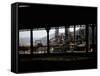Large Industrial Plant Framed by Elevated Tracks or Roadway-Walker Evans-Framed Stretched Canvas