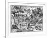 Large Landscape with St Jerome, 1937-Nicolo Boldrini-Framed Giclee Print