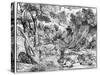 Large Landscape with St Jerome, 1937-Nicolo Boldrini-Stretched Canvas