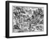 Large Landscape with St Jerome, 1937-Nicolo Boldrini-Framed Giclee Print