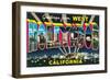 Large letter Greetings from West Hollywood, California-null-Framed Art Print