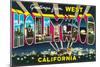 Large letter Greetings from West Hollywood, California-null-Mounted Art Print