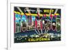 Large letter Greetings from West Hollywood, California-null-Framed Premium Giclee Print