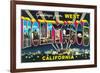 Large letter Greetings from West Hollywood, California-null-Framed Premium Giclee Print