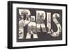 Large Letter Paris Scenes-null-Framed Art Print