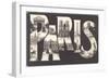 Large Letter Paris Scenes-null-Framed Art Print