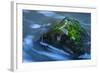 Large Moss Covered Rock Slow Swirling Water-Anthony Paladino-Framed Giclee Print