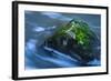 Large Moss Covered Rock Slow Swirling Water-Anthony Paladino-Framed Giclee Print