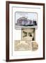 Large Multiple Apartment Building-Geo E. Miller-Framed Art Print