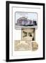 Large Multiple Apartment Building-Geo E. Miller-Framed Art Print