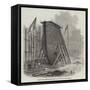 Large New Caisson for the East and West India Dock Company-null-Framed Stretched Canvas