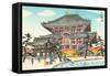 Large Pagoda-null-Framed Stretched Canvas