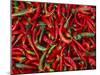 Large Pile of Red and Green Chillies-Bruno Morandi-Mounted Photographic Print