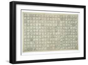 Large Plaque with Ideographic Writing from the Temple of Inscriptions-Johann Friedrich Maximilian Von Waldeck-Framed Giclee Print