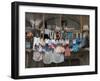 Large Quantity of Laundry Hanging from the Balcony of a Crumbling Building, Habana Vieja, Cuba-Eitan Simanor-Framed Photographic Print