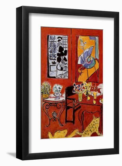 Large Red Interior, 1948-Henri Matisse-Framed Art Print